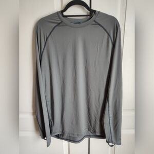 L.L. Bean Men's Long-Sleeve Swim Rash Guard - Gray